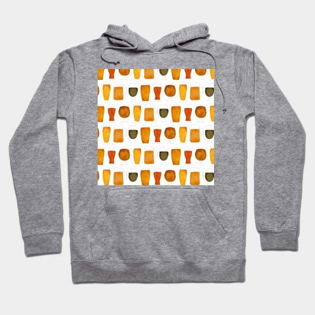 Beer Patterns Hoodie by CatCoq